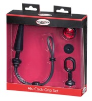 MALESATION Alu-Cock-Grip Set mittel, schwarz