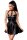 SARESIA Ausgestelltes Wetlook Kleid XL