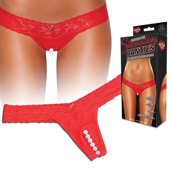 HUSTLER Stimulating Panties red M/L