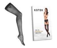 KOTEK Strapsstrümpfe S007 schwarz L/XL