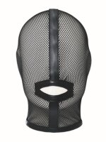 Rude Rider Fishnet Hood with String Fastener Black