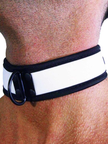 Rude Rider Neoprene Puppy Collar White