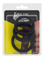 Rude Rider Silicone 3-Ring-Set Black