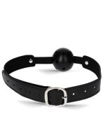 Rude Rider Breathable Ball Gag with Belt Black