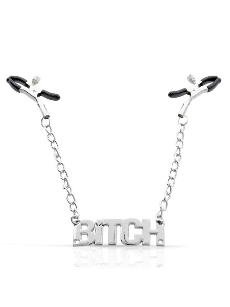 Rude Rider Bitch Nipple Clamps Metal/PVC