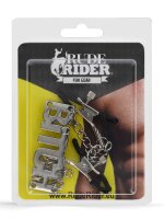 Rude Rider Bitch Nipple Clamps Metal/PVC