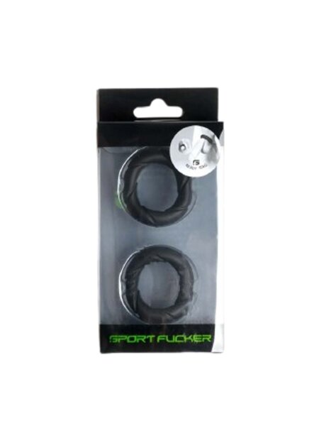 Liquid Silicone Ready Rings 2-Pack Black