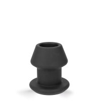 Rude Rider Hollow Anal Plug Medium Black