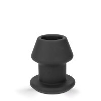 Rude Rider Hollow Anal Plug Large Black