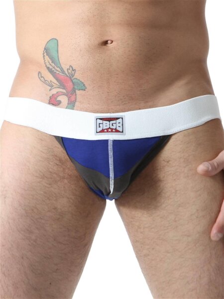 GBGB Axel Jockstrap Underwear White/Royal/Gray