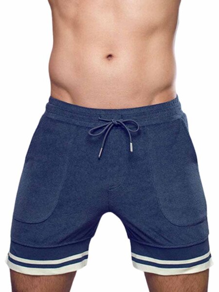 Supawear Terry Toweling Shorts Navy