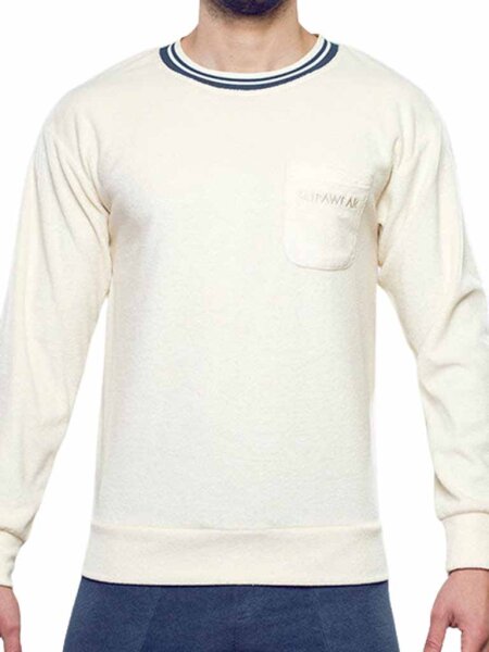 Supawear Terry Toweling Sweater Off White