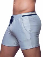 Supawear Full Lined Mesh Shorts Tight Fit Light Grey