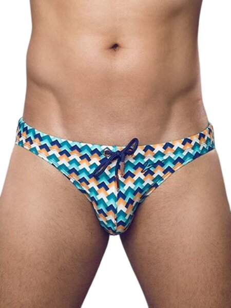 2Eros V20 Print Swim Brief Swimwear Chevy Blue