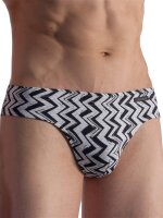 Olaf Benz Beachbrief BLU1856 Swimwear ZigZag Black/White