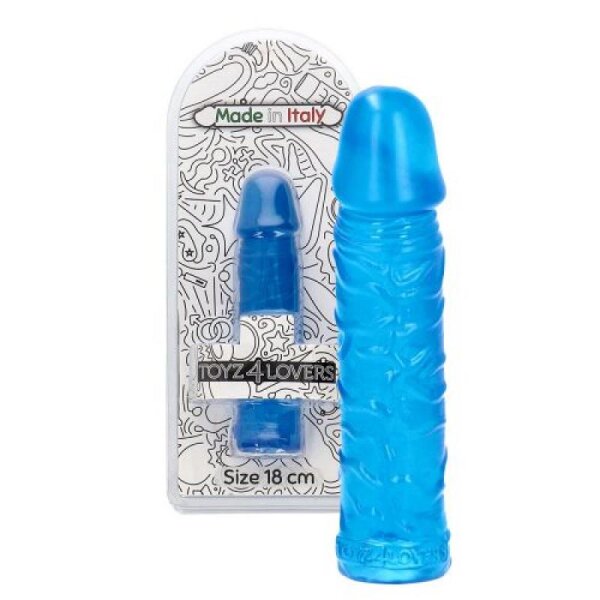 Gustavo transparent blue dildo