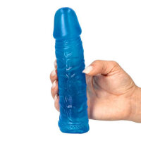 Gustavo transparent blue dildo