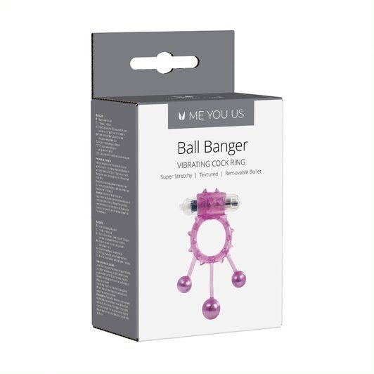 Me You Us Ball Banger Cock Ring Purple