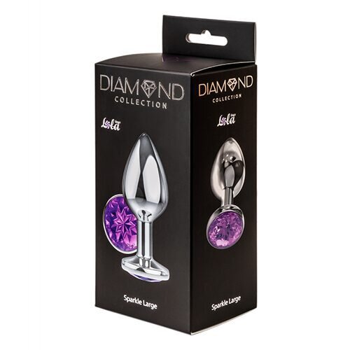 Lola Toys Diamond - Anal Plug - Purple Sparkle Large