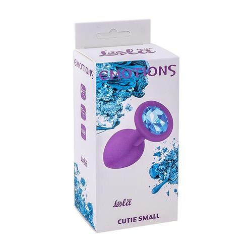 Anal plug Emotions Cutie Small Purple light blue crystal