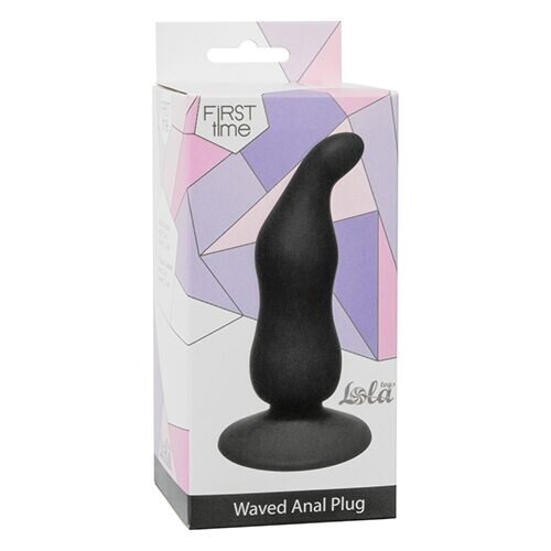 Anal Plug Waved Anal Plug Black