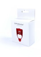 Foxshow - Vibrator - Silicone Ring Red USB 7 Function + Electro stim / remote control