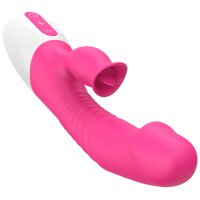 Foxshow - Vibrator - Silicon, Vibrator 7 Function and Heating Mode, Pink