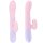 Foxshow - Vibrator - Silicone Vibrator USB 7 Function and Thrusting Function / Heating, pink