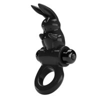 Pretty Love Exciting Vibrating  Cock Ring Black