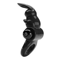 Pretty Love Exciting Vibrating  Cock Ring Black