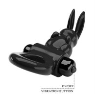 Pretty Love Exciting Vibrating  Cock Ring Black