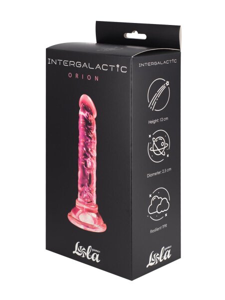 Transparent dildo Intergalactic Orion Pink