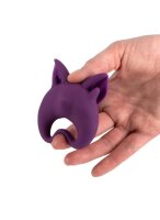 Rechargeable ring for clitoral stimulation MiMi Animals Kitten Kiki Purple