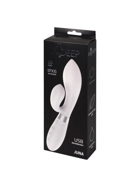 Rechargeable Vibrator Indeep Juna White