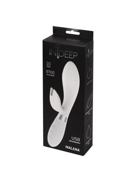 Rechargeable Vibrator Indeep Malena White