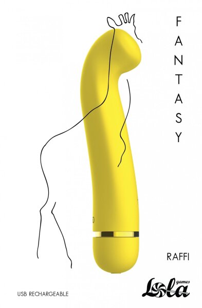 Rechargeable vibrator Fantasy Raffi Yellow