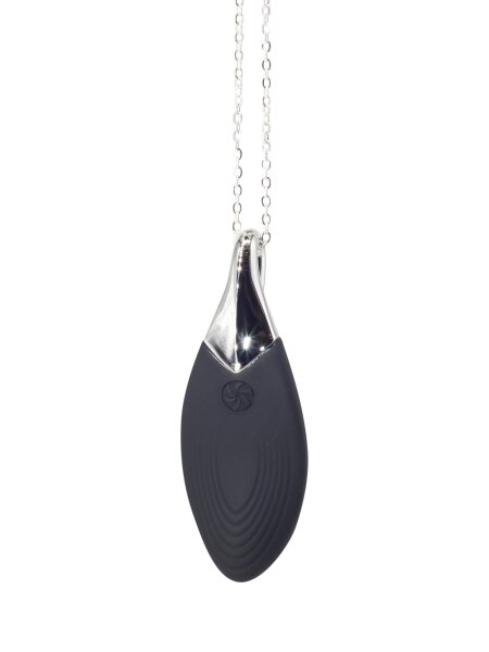 Vibrating necklace Liberty Leaf Black