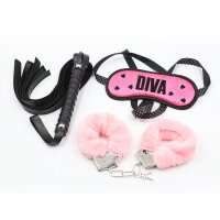 Fetish Fever - Bondage Set - 3 pieces - Pink/Black