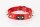 Kinkster - Vegan Leather - Handmade - Collar 3 spikes red