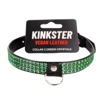 Kinkster - Vegan Leather - Handmade - Collar 2 green...