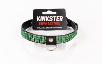 Kinkster - Vegan Leather - Handmade - Collar 2 green...