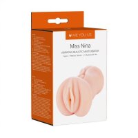 Me You Us Miss Nina Premium Vibrating Realistic Masturbator Flesh