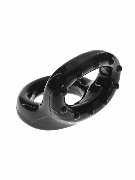 RudeRider Double Ring TPE Black