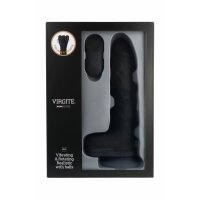 Natürliches Dildo Virgite R10 Schwarz 21 cm