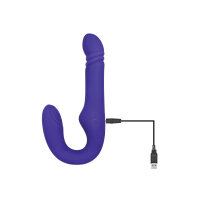 Double Penetration Stroker Masturbator mit doppelter Öffnung (Anus und Schamlippenform) Adam & Eve Ultimate Thrusting Strapless