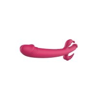 Double Penetration Stroker Masturbator mit doppelter Öffnung (Anus und Schamlippenform) Dream Toys Essentials Rosa