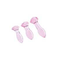 Plug Anal Dream Toys Glaze Rosa 3 Stücke