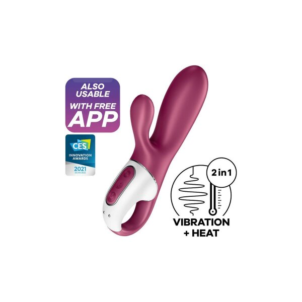 Hot Bunny - Warming Rabbit Vibrator - Berry