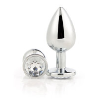 Plug Anal Dream Toys Gleaming Love Silberfarben