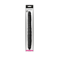 Double Penetration Stroker Masturbator mit doppelter Öffnung (Anus und Schamlippenform) NS Novelties Colours Schwarz